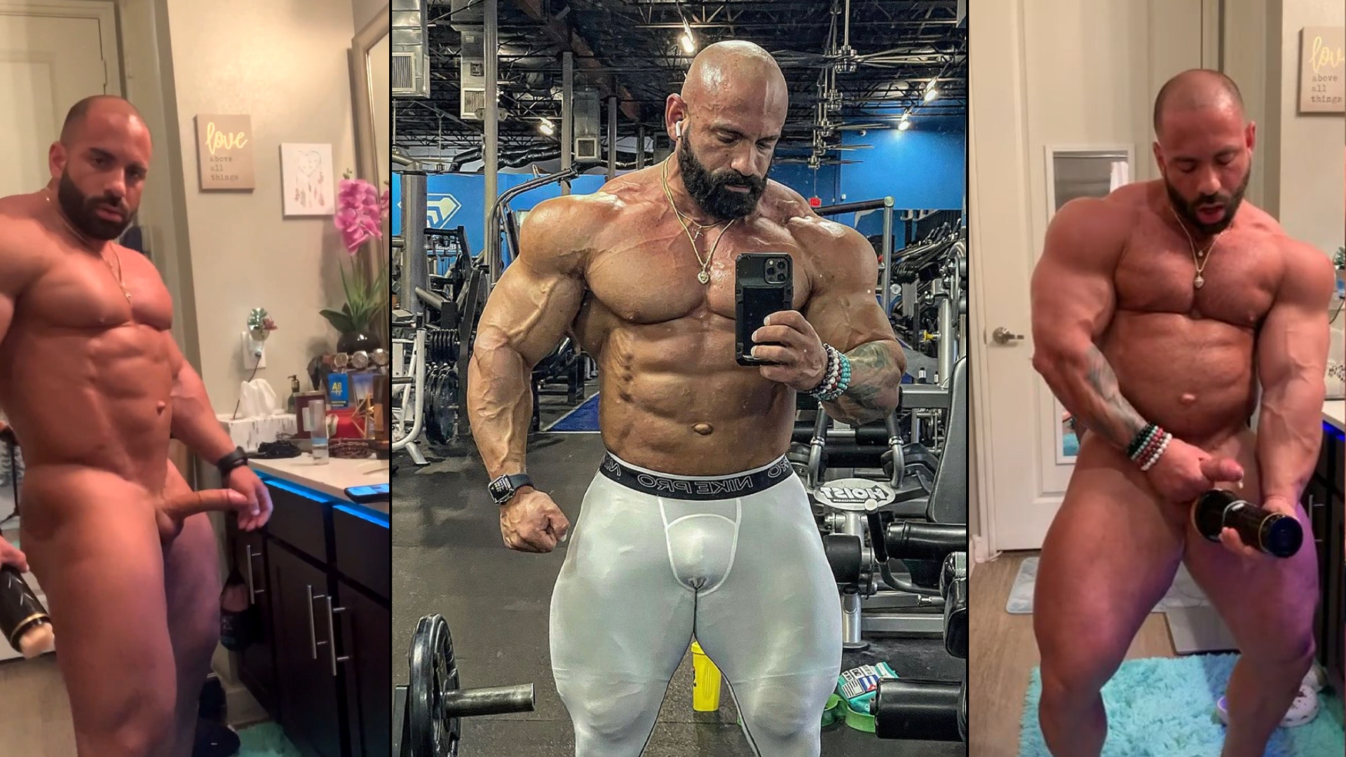 Pro Bodybuilding Stud Jerks His Hard Cock – Samuel Cunado (sam_sexybull1991)